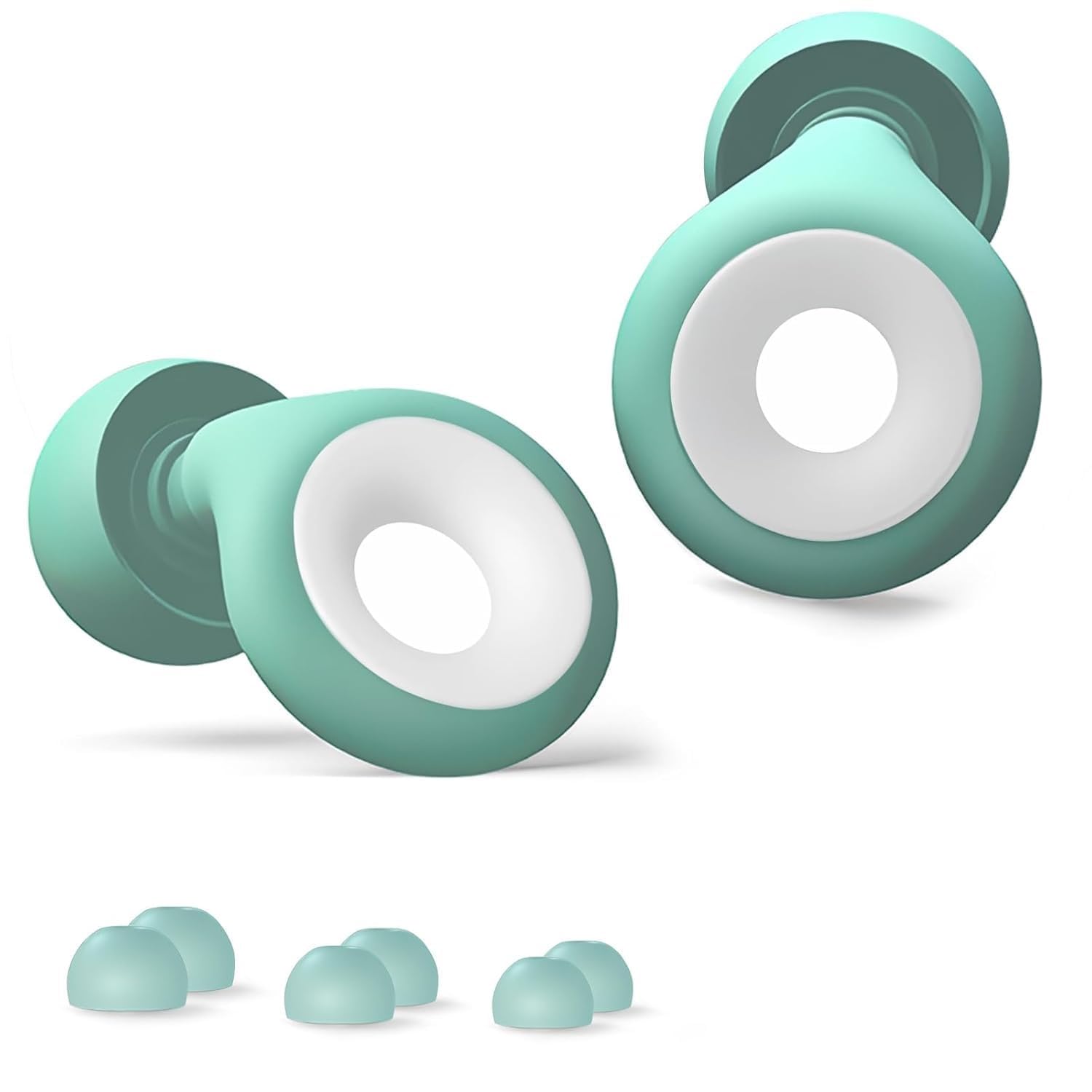Browse Bliss Ear Plugs for Sleeping Noise Cancelling, Super Soft Reusable Earplugs for Sleep, Noise Sensitivity, Work, Study,Silicone Earplugs for Noise Reduction - 6 Ear Tips in (GREEN, Small)-image-41