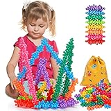 NC 250Pcs Building Blocks Toys STEM Activities for Kids Interlocking Building Discs Toy Preschool Le