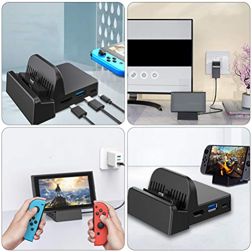 STOBOK Switch Tv Dock Mini Docking Station Portátil Substituto Adaptador de Tv Switch Carregador Doc