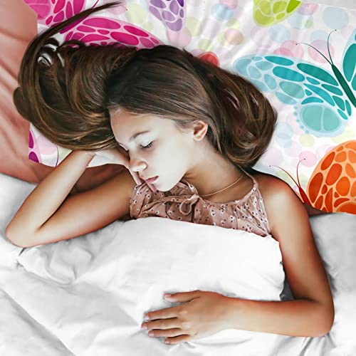 Parure de lit housse de couette papillons colorés pour illuminer votre chambre