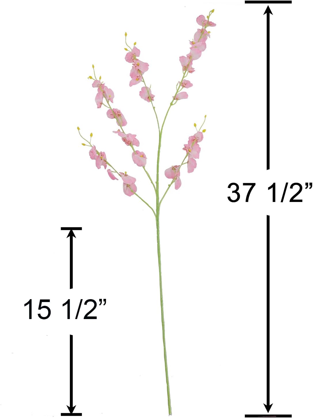 WELMATCH Red Artificial Orchids Faux Flowers - 10 pcs 37.5 Inches Real Touch Fake Artificial Flowers for Wedding Home Office Party Hotel Yard Decoration (Red, 10) : Home & Kitchen