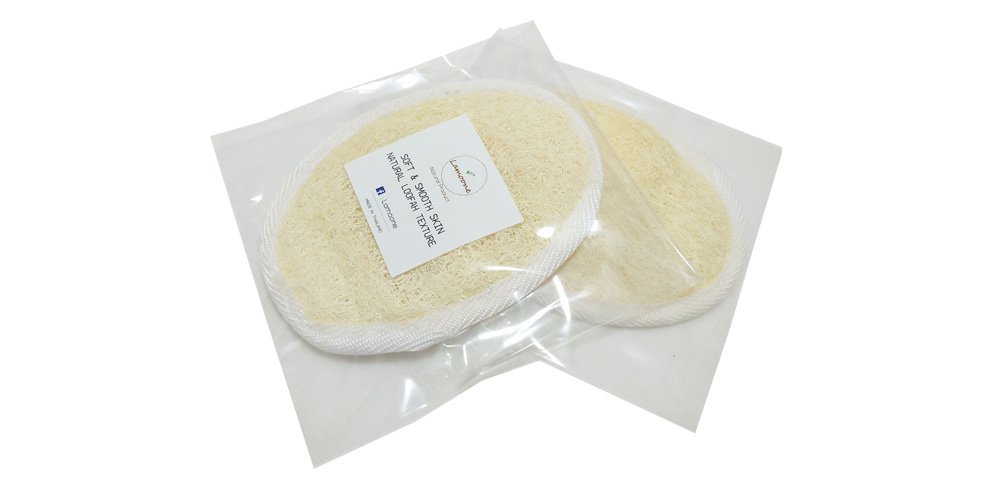 2x Natural Exfoliating Loofah Luffa Loofa Pad Scrubber Shower Cleaning Body Scrubber