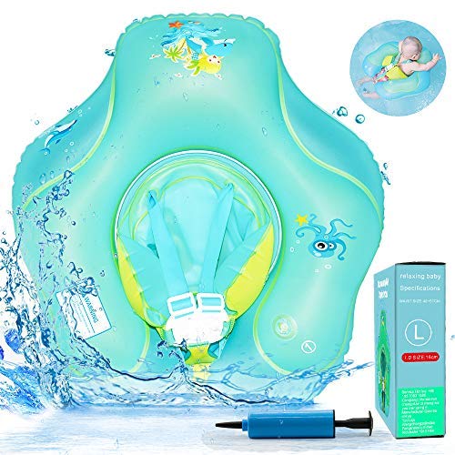 RuoCherg Flotador de Natación para Bebés, Anillo de Natación Bebé Juguetes de Piscina Inflable de Piscina Nadar Anillo para Niños Bebés para bebé de 6-30 Meses Edad (L)