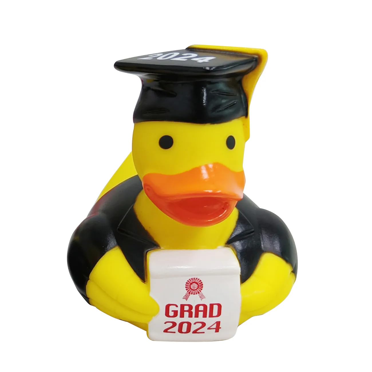 Mini Graduation Rubber Duck for 2024, Small, Yellow