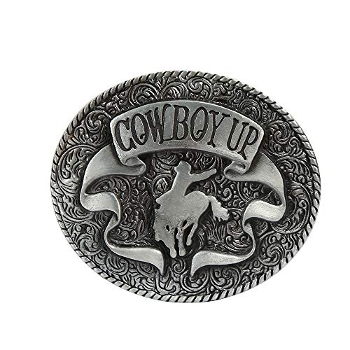 KDG Cowboy Up Belt Buckle Vintage Western Belt Buckle for Men Women