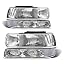 Chrome Housing Clear Reflector