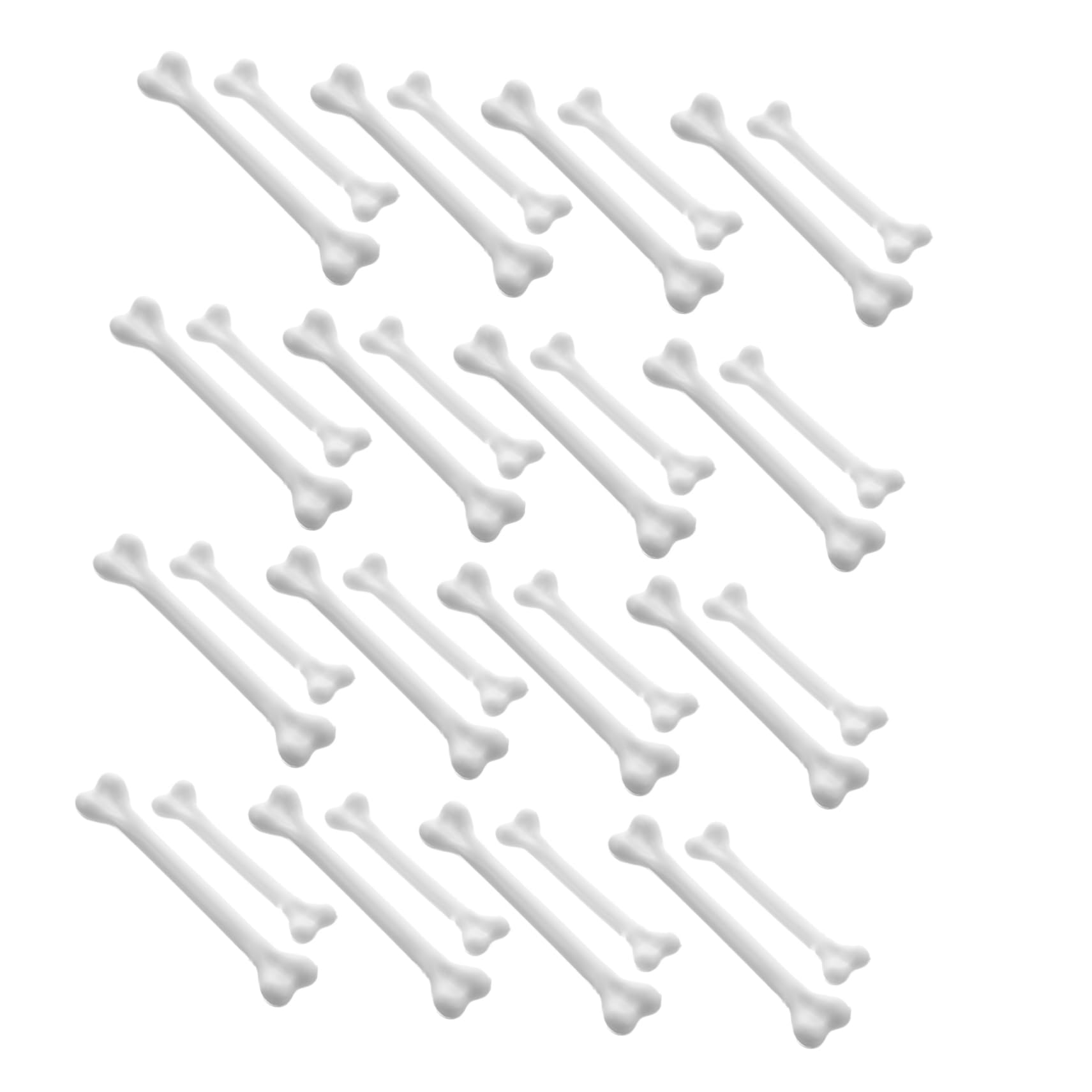 Unomor 50Pcs Halloween Bone Shaped Mixing Sticks Wine Stirring Rods for Home Ergonomic Design for Easy Use for Cocktails Juices Beverages