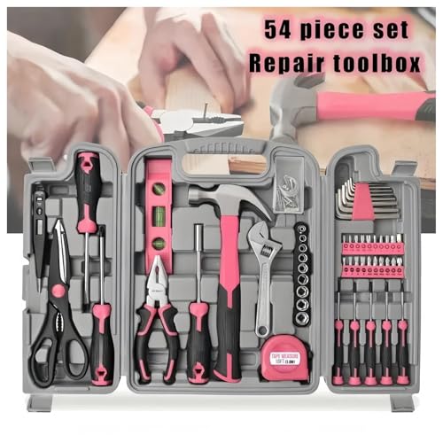 Kit de herramientas combinadas 54 piezas en estuche portátil miniatura 2