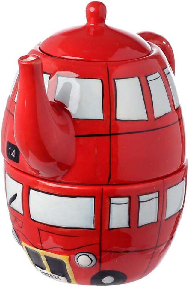 Routemaster Red Bus Tea For One Set, LON42