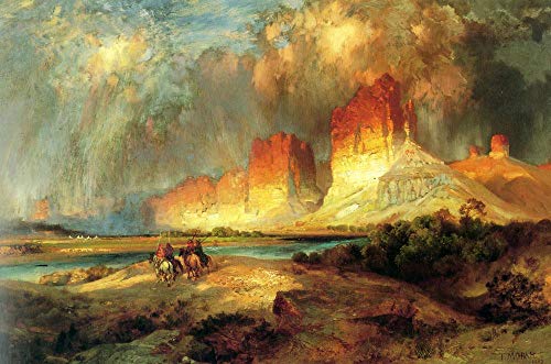 Peinture sur toile paysage du Colorado pour décorer un salon chaleureux
