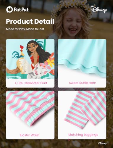 Image of Disney Minnie Mouse Frozen Princess Marvel Toddler Girls Clothes Long Sleeve Sweatshirt + Leggings 2pcs Outfits Set 2-6Y