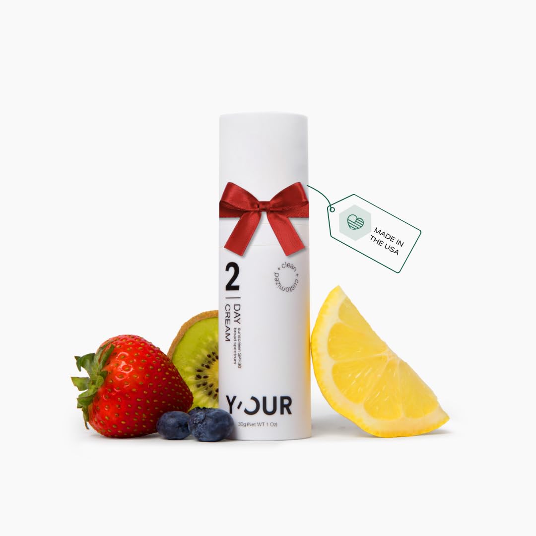 Y’OUR Soothing Day Cream- Daily Facial Moisturizer SPF30 with Vitamin C, Lightweight & Reduce Acne Scar, Non Comedogenic, For Acne Prone Skin, 1.oz