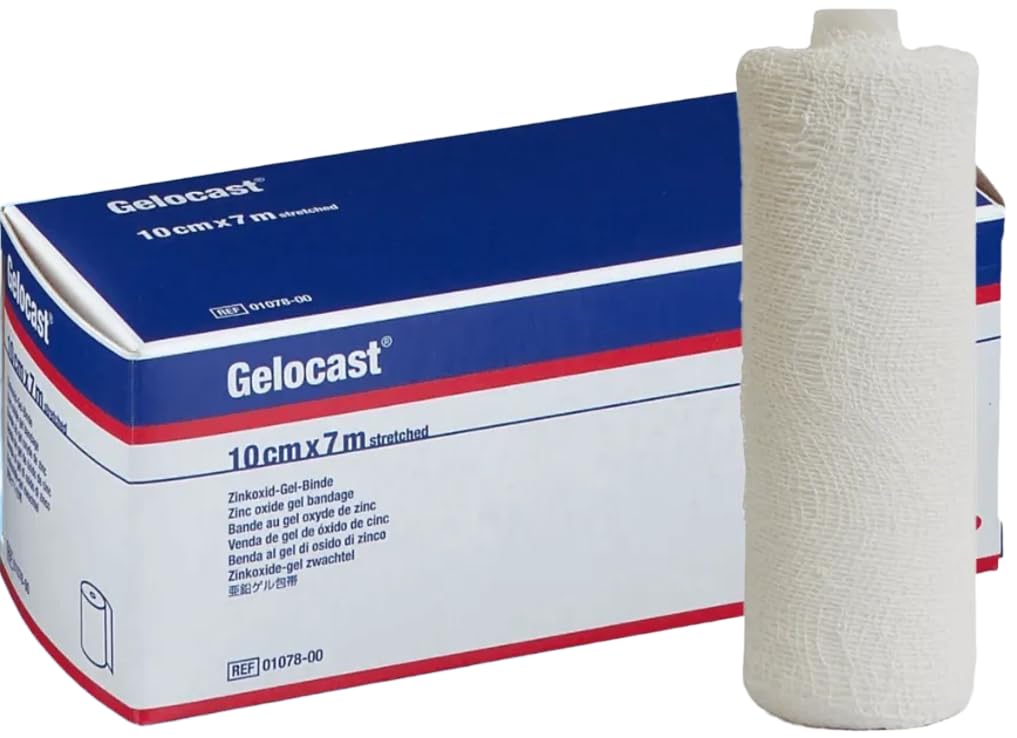 Gelocast Benda Compressiva Ossido Zinco 10cm x 7m | Bendaggio Flebologico Professionale