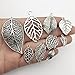 iloveDIYbeads 100g Craft Supplies Mixed Tree Leaves Pendants Beads Charms Pendants for Crafting, Jewelry Findings Making Accessory For DIY Necklace Bracelet (M091)