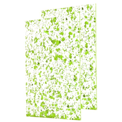 Feuille acrylique verte 3mm transparente et résistante pour gravure laser nette