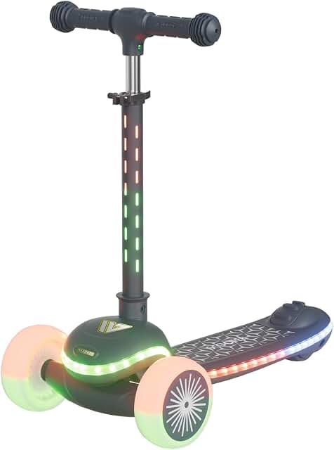 Three-Wheel Kids Scooter With LED Wheels