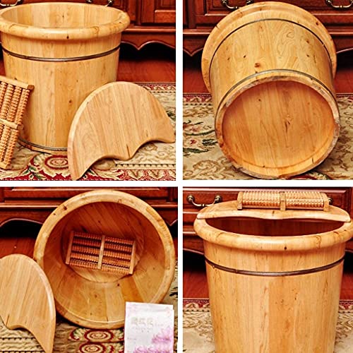 Spa de pies de madera con masaje y tapa 41 cm miniatura 6