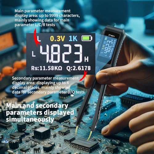 Pince à épiler numérique Lcr mètre à identification automatique