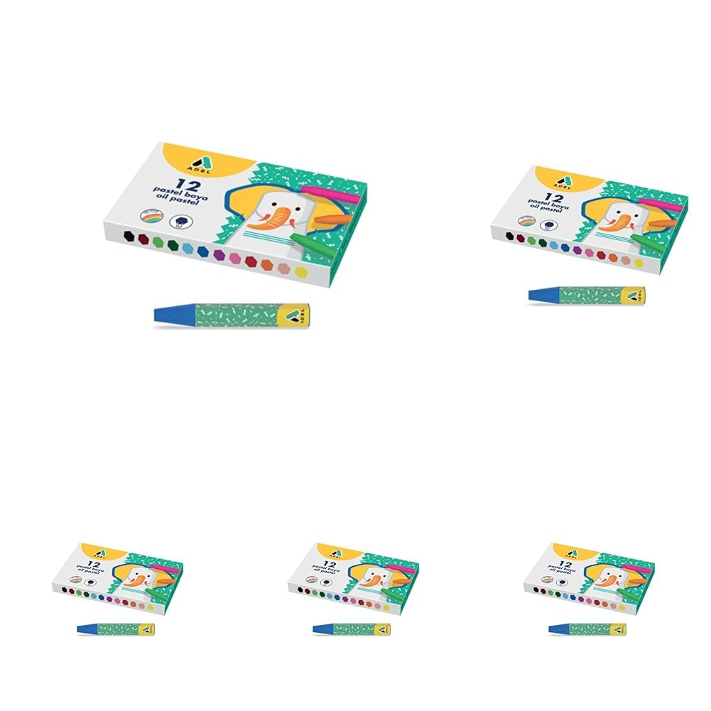 Adel Pastel Boya, 12 Renk, 4280837002 5li paket