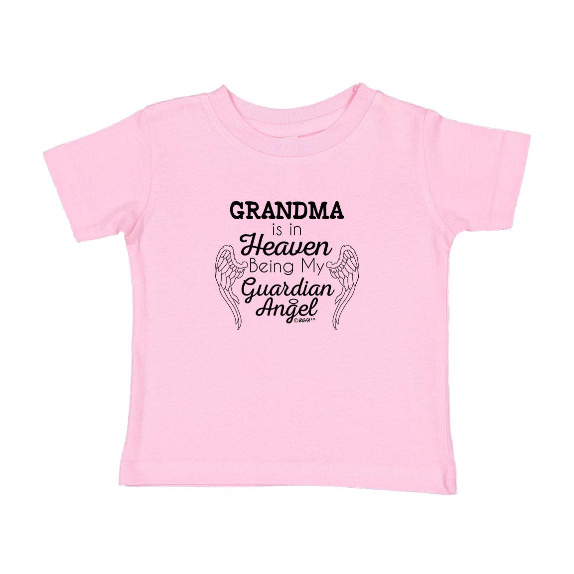 Toddler Grandma Shirts Grandma Memorial Grandma is in Heaven My Guardian Angel Toddler T-Shirt 4T Pink