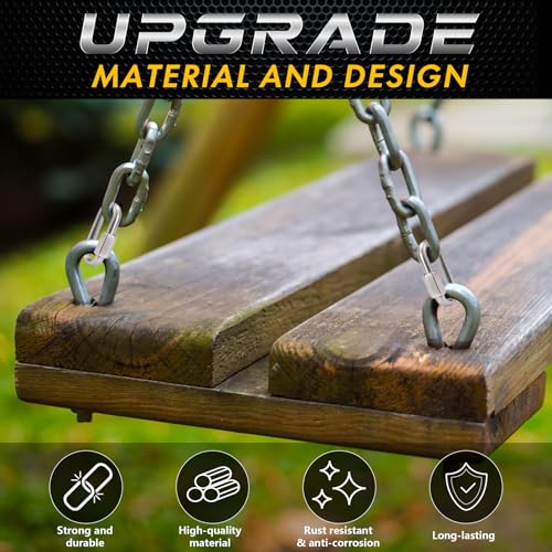 Image of sprookber Stainless Steel Chain Quick Links - 304 Stainless Stee Chain Connector, Screw Carabiner, Chain Hooks, Set of 6