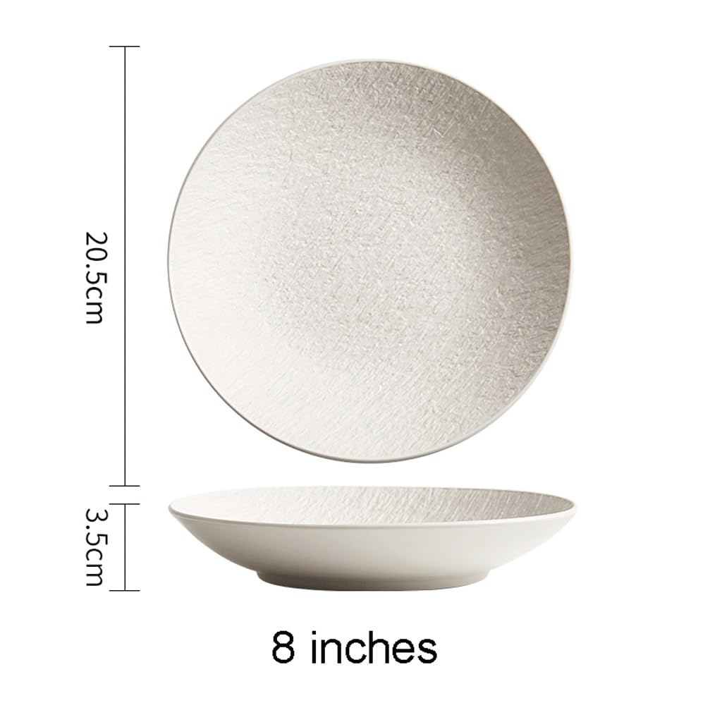 Japońska retro czarna ceramiczna głęboka miska do sałatki, 20 cm, kreatywny zestaw talerzy do serwowania, nadaje się do kuchenki mikrofalowej i zmywarki, idealna do zupy i sałatki, elegancka domowa