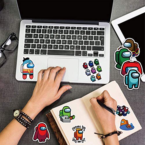 200 PCS Game Us Stickers, Among Popular Game Sticker Decals for Laptop, Waterproof Vinyl Stickers Bicycle Motorcycle Fridge Cartoon Travel Luggage Decal, Phone/Guitar Stickers Gifts