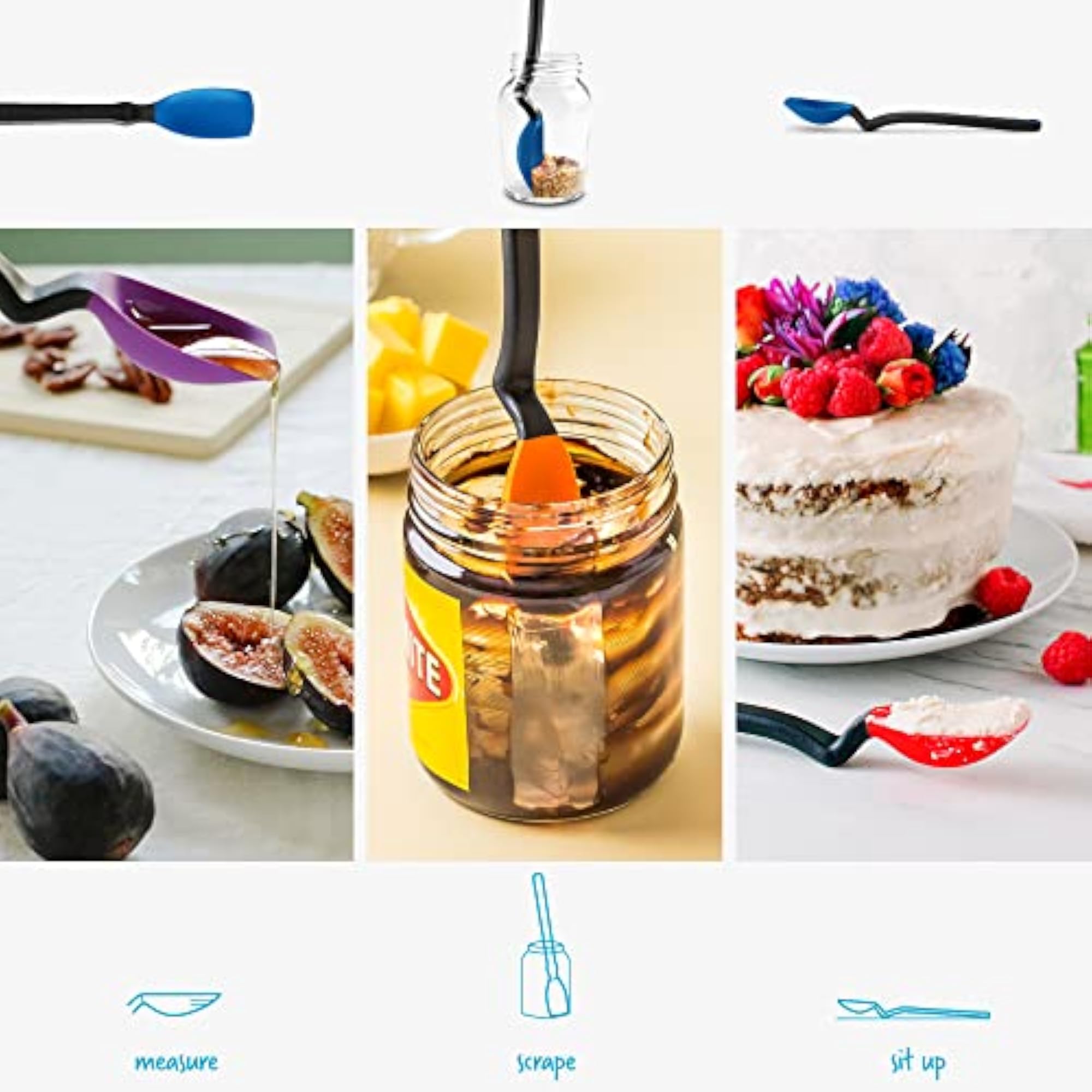 8" Mini Supoon Silicone Scraping Spoon