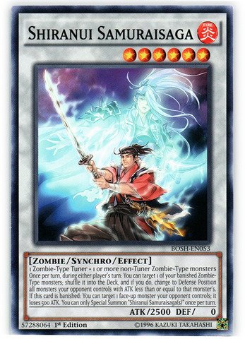 Yu-Gi-Oh! - Shiranui Samuraisaga (BOSH-EN053) - Breakers of Shadow - 1st Edition - Common