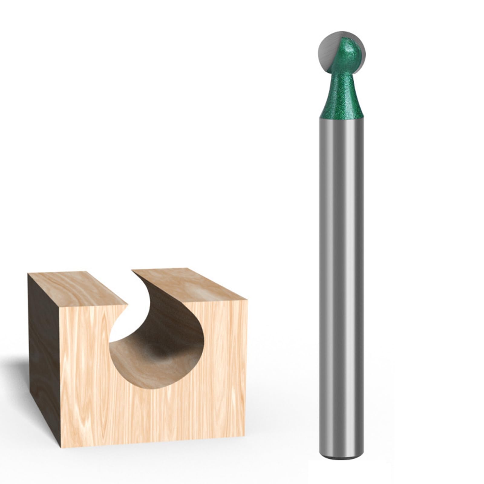 Handle Ball Nose Milling Cutter Round Nose Router Bit for Accurate Sculpting on Wood Surfaces Router Bit for Woodworking