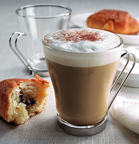 6 x taza de café de café Copas con mangos de acero inoxidable 22 cl (7 ¾ oz) - Imagen 3