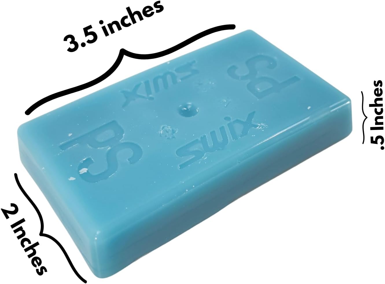 Swix PS5 Turquoise Pro Speed Ski and Snowboard Iron-On Wax for Cold Temperatures, 60g