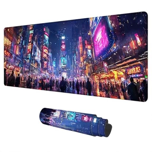 Alfombrilla Ratón Cyberpunk Mouse Pad XXL 800x300 mm Ciudad Impermeable Mousepad Alfombrilla Gaming Tapete Escritorio de Goma Antideslizante Desk Mat con Bordes Cosidos para Gaming Regalo Hombre C-18 | Ya disponible en tu tienda friki favorita! En mundofriki.es! Alfombrilla Ratón Cyberpunk Mouse Pad XXL 800x300 mm Ciudad Impermeable Mousepad Alfombrilla Gaming Tapete Escritorio de Goma Antideslizante Desk Mat con Bordes Cosidos para Gaming Regalo Hombre C-18 | Ya disponible en tu tienda friki favorita! En mundofriki.es!