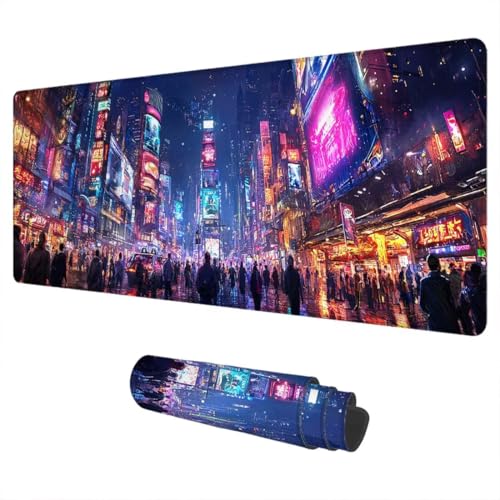 Alfombrilla Ratón Cyberpunk Mouse Pad XXL 800x300 mm Ciudad
