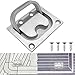 Edelstahl Einlassgriff Bodenheber Torgriff Griff Versenkbar, Lukenheber Bootsluke Fenster Bodenklappe Embedded Zugring Griff, Flush Hatch Locker Versteckter Griff des Kabinetts Luke Yacht Schließfach
