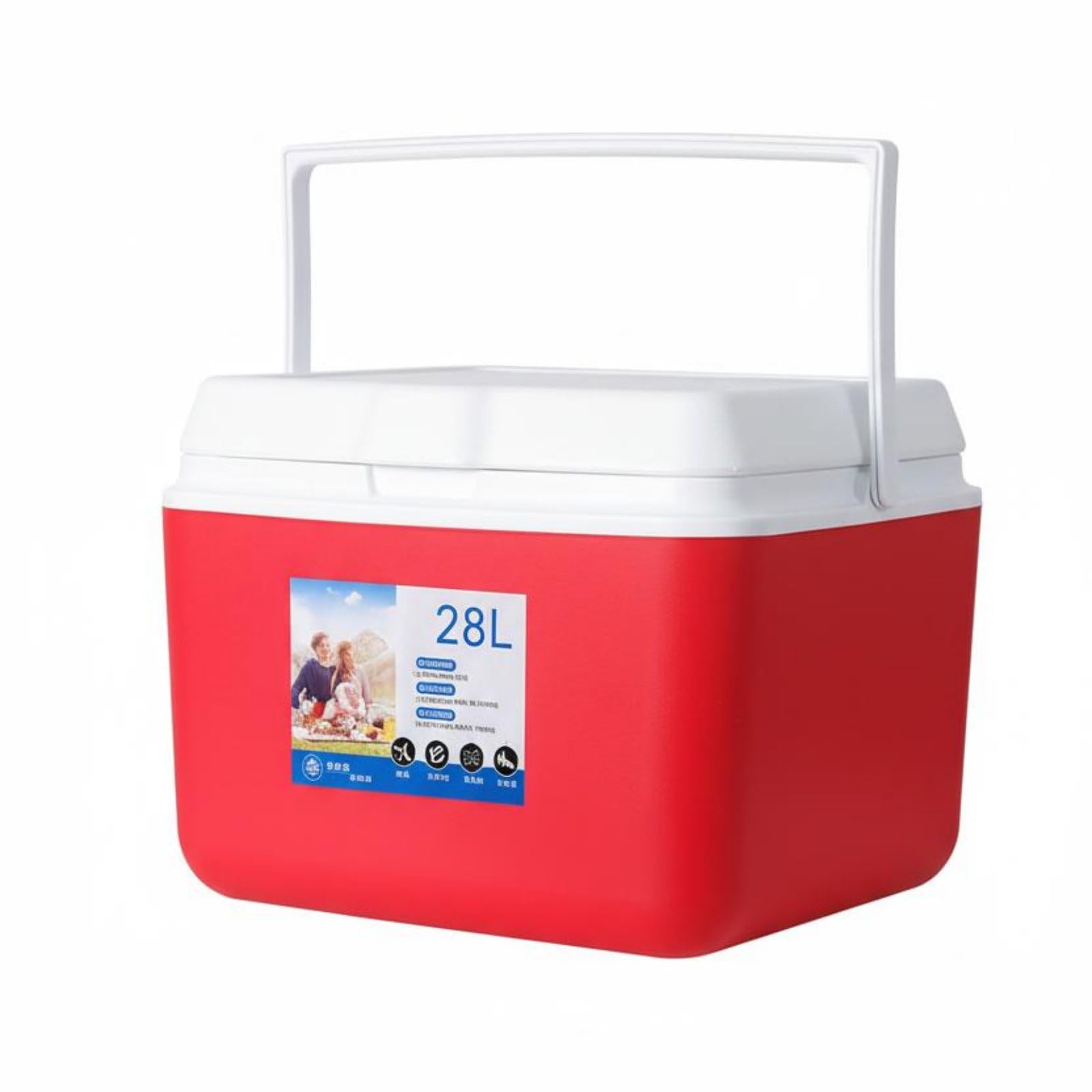 Portable Scatola Termica Rigida Contenitore Isotermico per Caldo E Freddo Struttura Resistente Portatile Raccomandato per Campeggio Viaggi Auto Gite Trasporto Alimenti