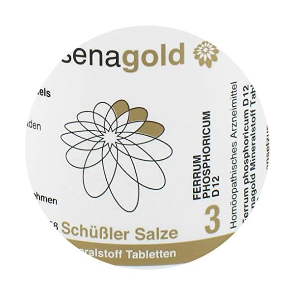 Senagold Schüßler Salz Nr.3 - Ferrum phosphoricum D12 Tabletten - glutenfrei (3x400 St.) – Bild 4