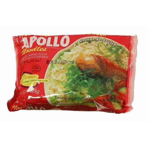 Nouille Poulet APOLLO Déshydratée 85G : pause déjeuner rapide au bureau