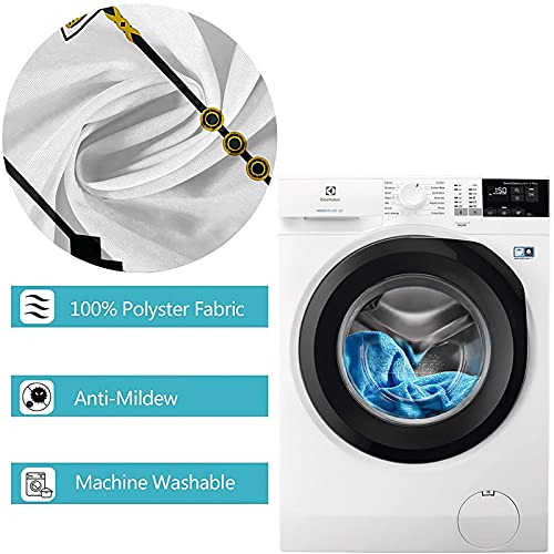 Rideau de douche polyester 150x180 cm imperméable pour baignoire et douche italienne
