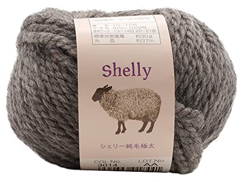 元廣 スキー 手編み毛糸 シェリー純毛極太 Col.3014
