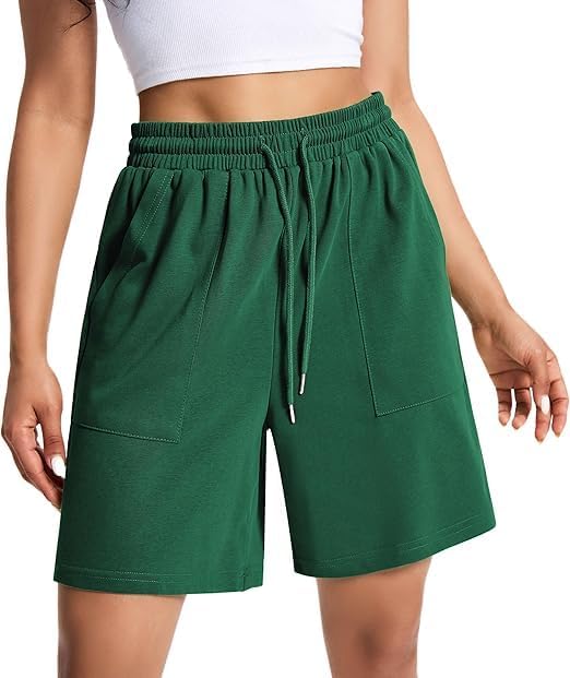 EBANKU Women's Tracksuit Shorts Summer Casual Running Shorts Comfortable High Waist Sports Shorts with Pockets