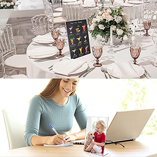 10 Display Expositor Acrílico A4 Em Ps Cristal Mesa Balcão