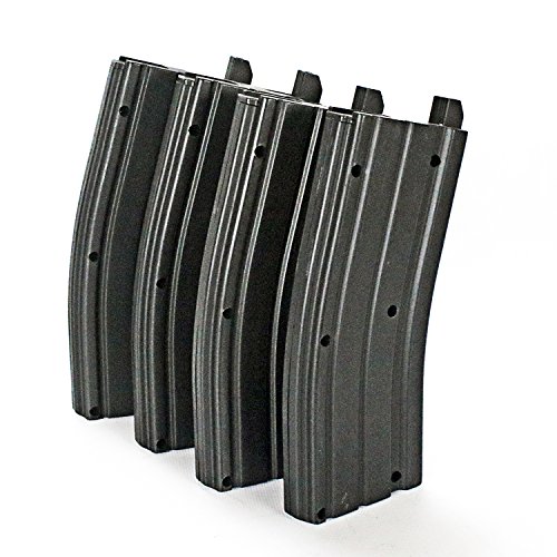 BBTac BT-16 Clip - 450 Round Capacity Mag, Spare Clip Extra Airsoft Magazine for 6mm BBS Airsoft Gun Rifle BT-16A1 BT-16A2 MR733 MR744 (Pack of 4)