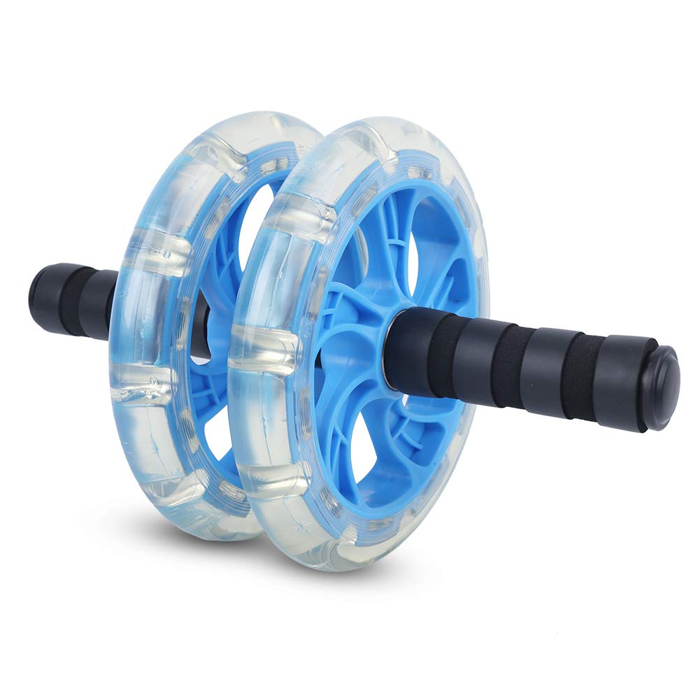 Fitness Roller mit Lager Workout Bauchtrainer Zuggurt Set Häusliche Trainingsgeräte Taille Abnehmen Sport Übung