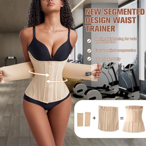 Waist Cincher Shaperwear for Womem Full Body Women Double Belt Wrap Corset Trainer Tummy Control Shaper4