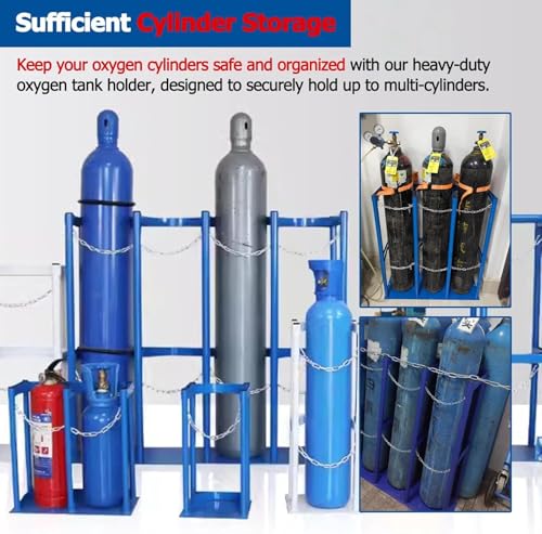 Support pour bouteille de gaz acier robuste porte-bouteille oxygène 24 - 5
