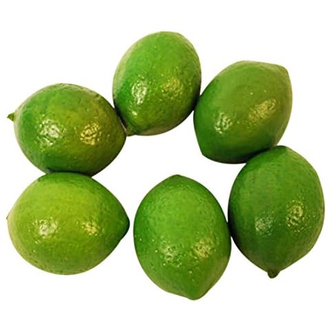 Hausdec 6 x Realistic Lifelike Artificial Plastic Lime Lemon Fruit Food Home Decor Cover