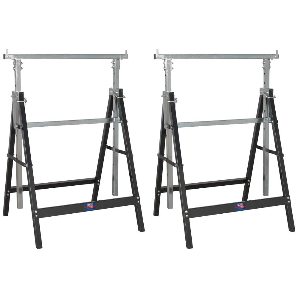 Sealey Fold Down Telescopic Trestle - 200kg Capacity - Pair - FDT32