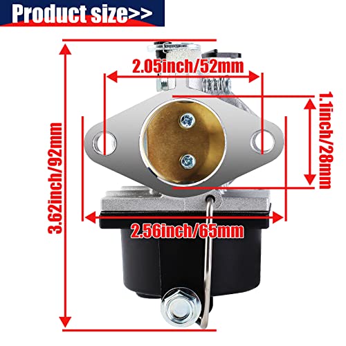 Qazaky Carburetor Fuel Filter Air Filter Kit Compatible With Tecumseh 640065 640065A Ohv110 Ohv115 Ohv120 Ohv125 Ohv130 Ov358Ea Ovh135 13Hp 13.5Hp 14Hp 15Hp Engine Lawn Mower Carb 520952 056316 13153 #TOP1