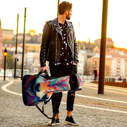 JRHEJTFZ Housse pour guitare acoustique de 1,9 cm d’épaisseur – Imperméable – Durable et élégant – Motif loup de dessin animé avec fleur violette, Multicolore., 42.9×16.9×4.7 in, Motif imprimé - Les Beatles, Paul McCartney, John Lennon, RIngo Starr, George Harrison JRHEJTFZ Housse pour guitare acoustique de 1,9 cm d'épaisseur - Imperméable - Durable et élégant - Motif loup de dessin animé avec fleur violette, Multicolore., 42.9x16.9x4.7 in, Motif imprimé – Image 7